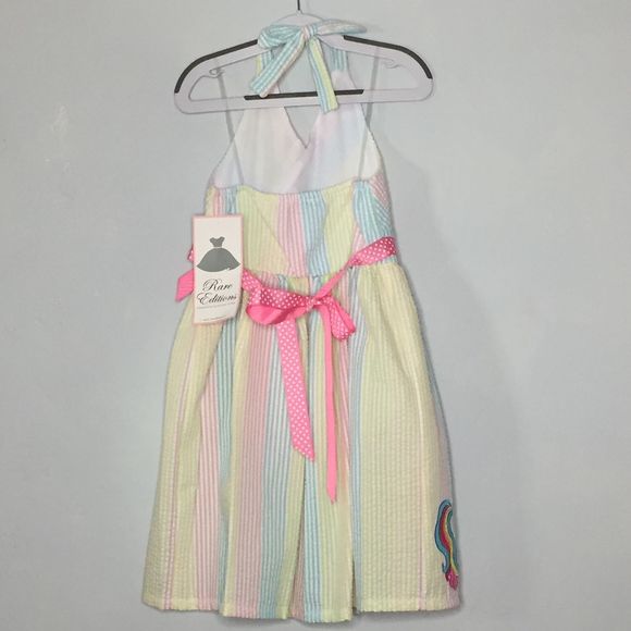 Rare Editions Unicorn Seersucker Sundress Dress - Picture 2 of 5